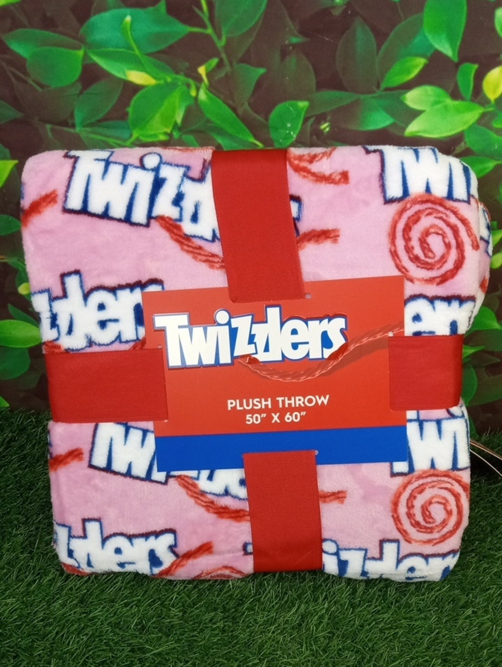 🏠 Twizzlers Pink Logo Plush Throw Blanket